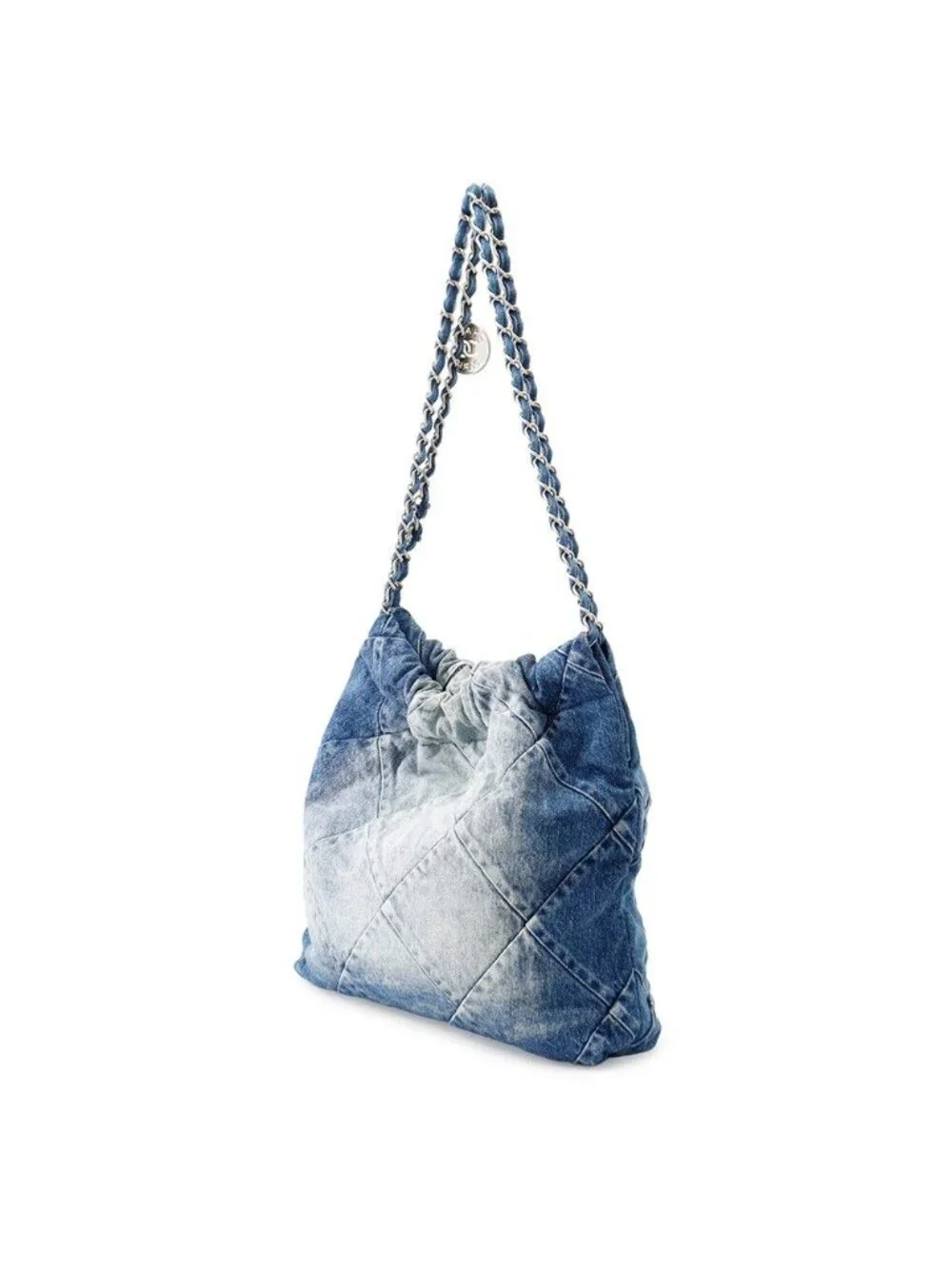 Chanel Chain Shoulder Bag Chanel 22 Quilted Small Denim